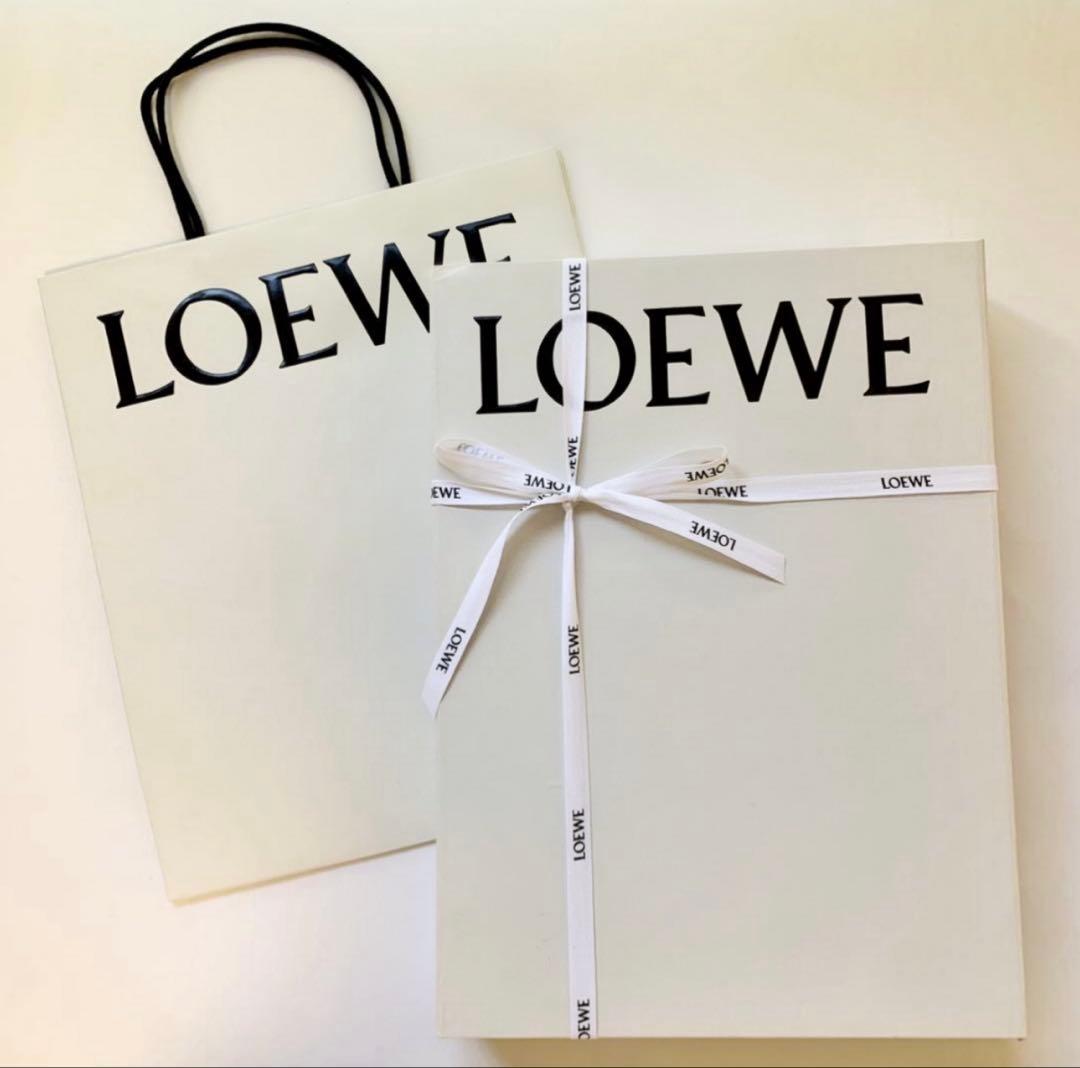 【LOEWE】正規品 ロエベ レザーアナグラム ウール&モヘア マフラー 本物