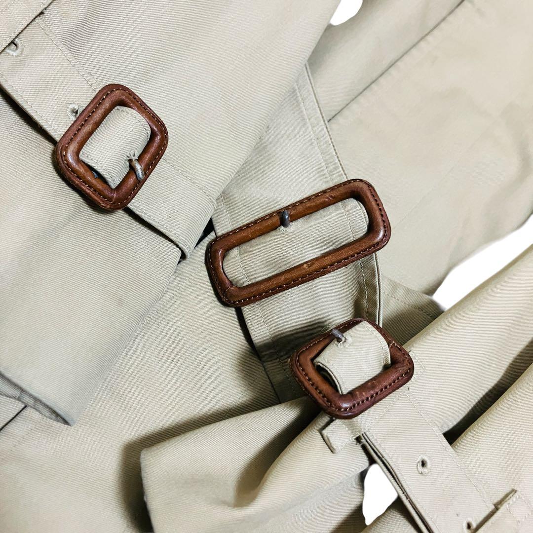 バーバリー トレンチコート ノバチェック ベルト付　ベージュ　ステンカラーコート