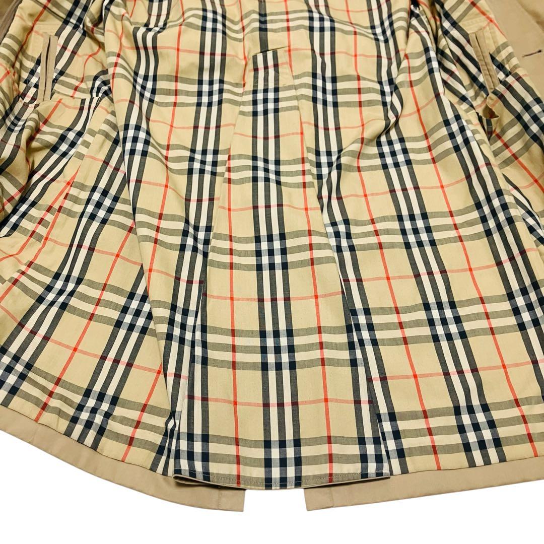 バーバリー トレンチコート ノバチェック ベルト付　ベージュ　ステンカラーコート