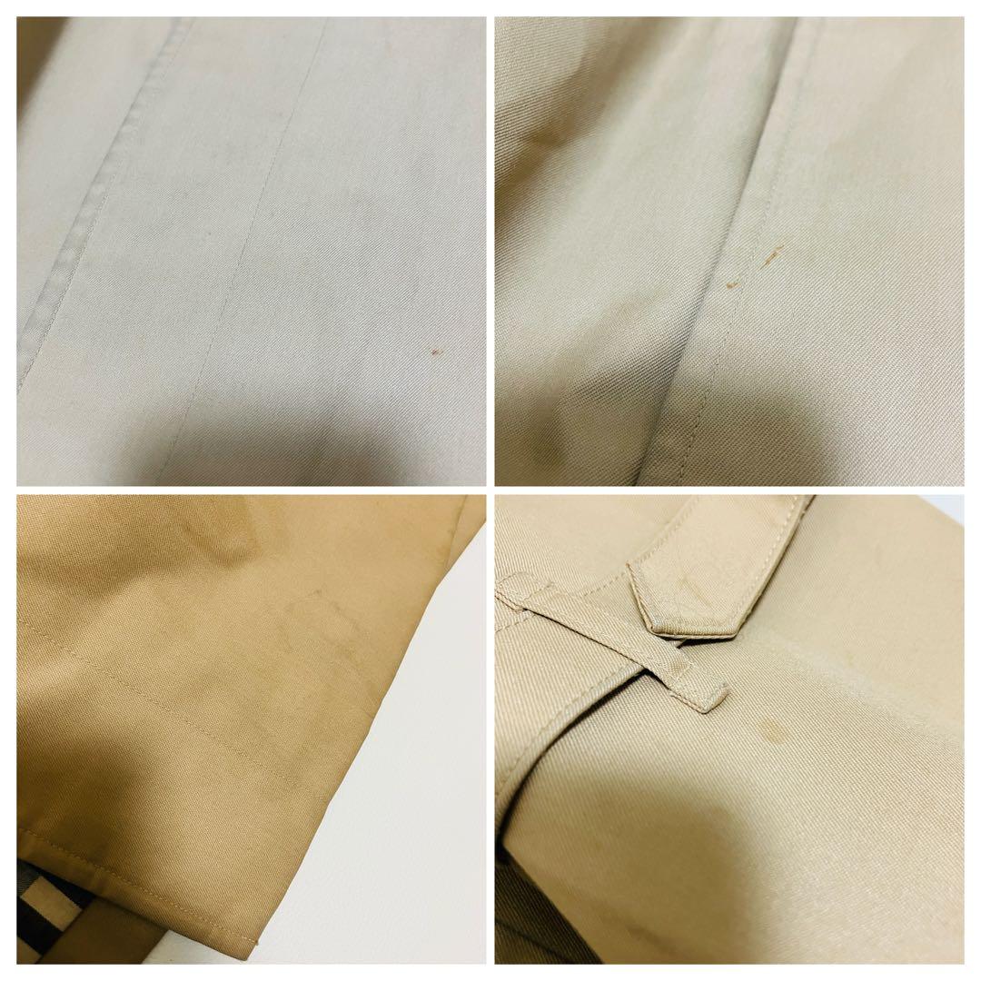 バーバリー トレンチコート ノバチェック ベルト付　ベージュ　ステンカラーコート