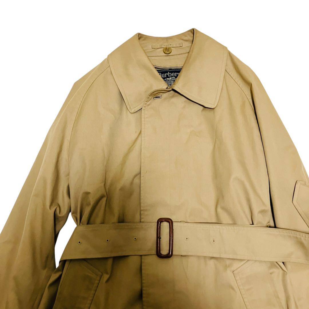 バーバリー トレンチコート ノバチェック ベルト付　ベージュ　ステンカラーコート