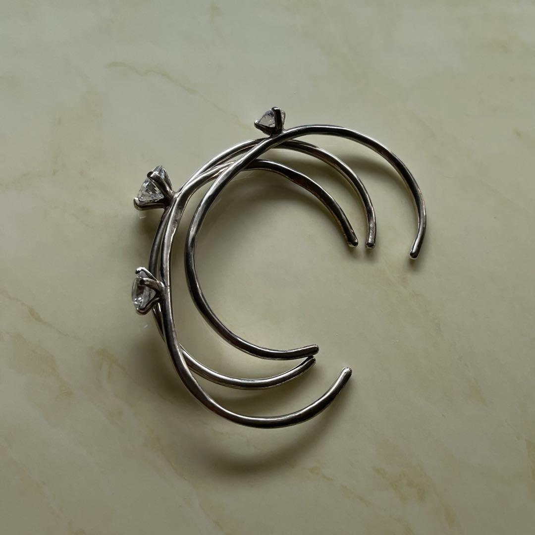 e.m. バングル　3連　シルバー ブレスレット