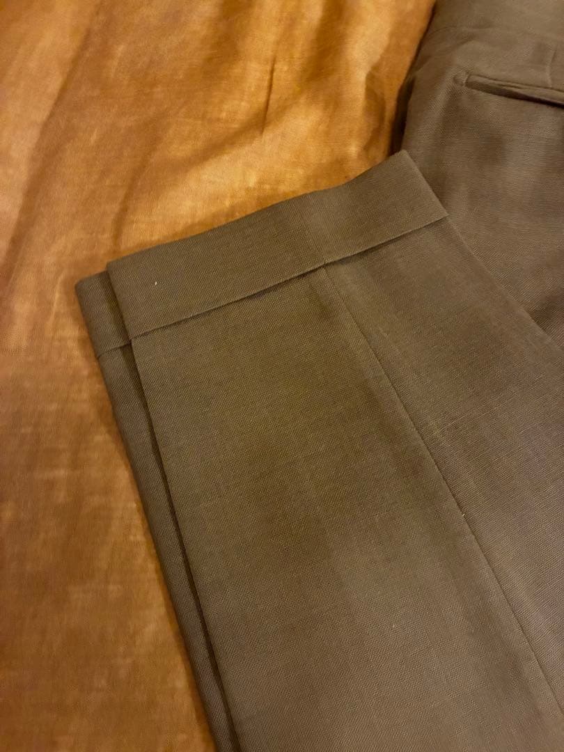 4つボタン ブラウン ダブルセットアップ