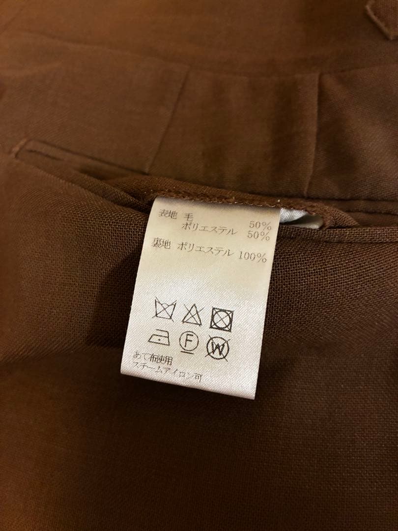 4つボタン ブラウン ダブルセットアップ