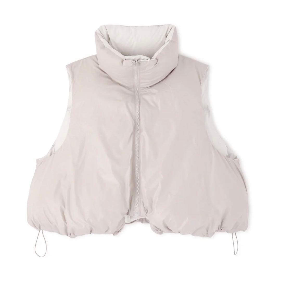LE PHIEL ルフィル リバーシブルボリュームダウンベスト ベージュ