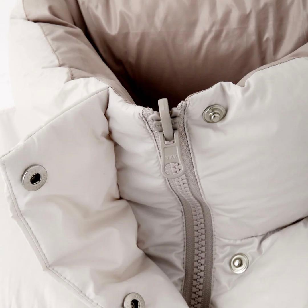 LE PHIEL ルフィル リバーシブルボリュームダウンベスト ベージュ