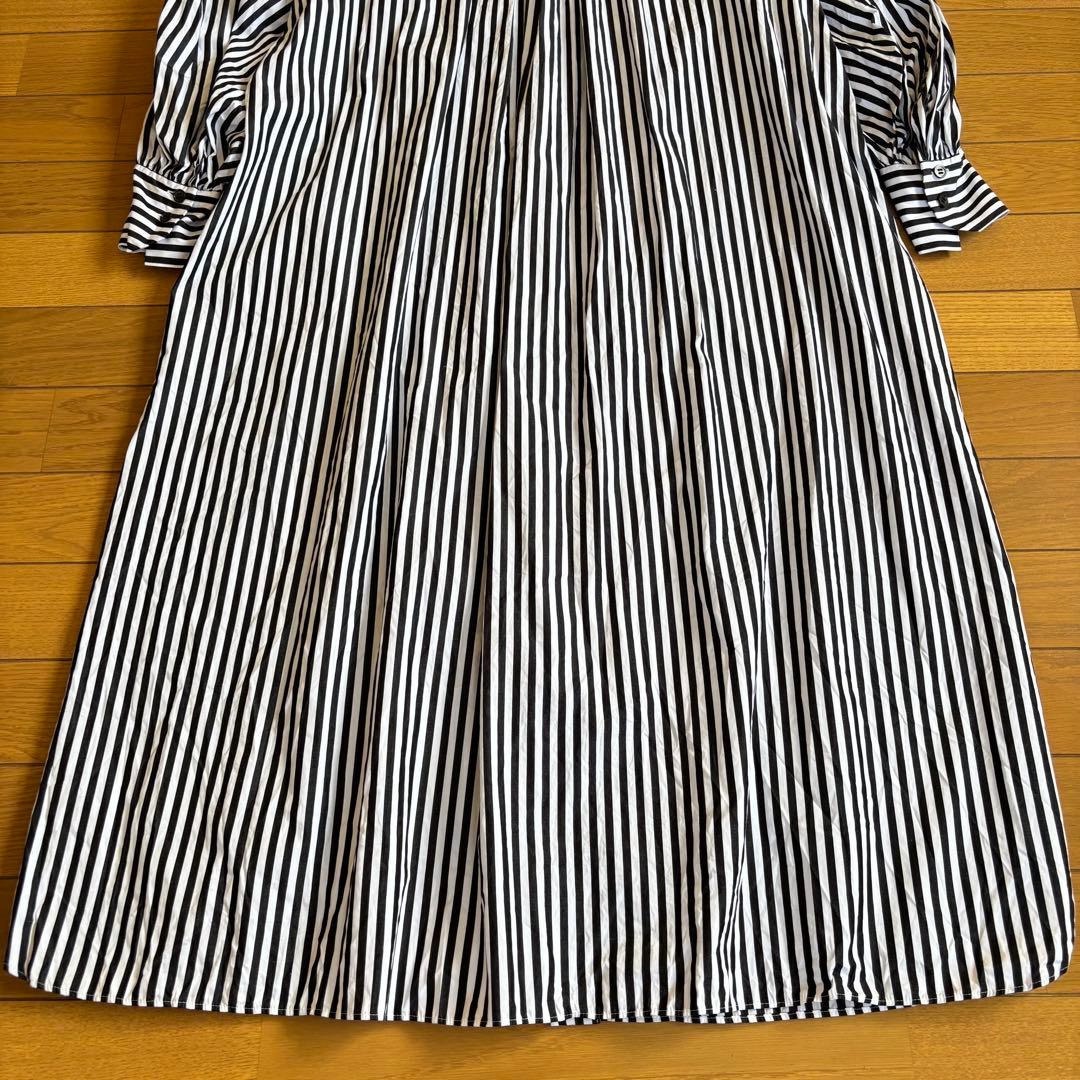 ADORE アドーア シャツワンピース ストライプ ボリューム袖 サイズ38