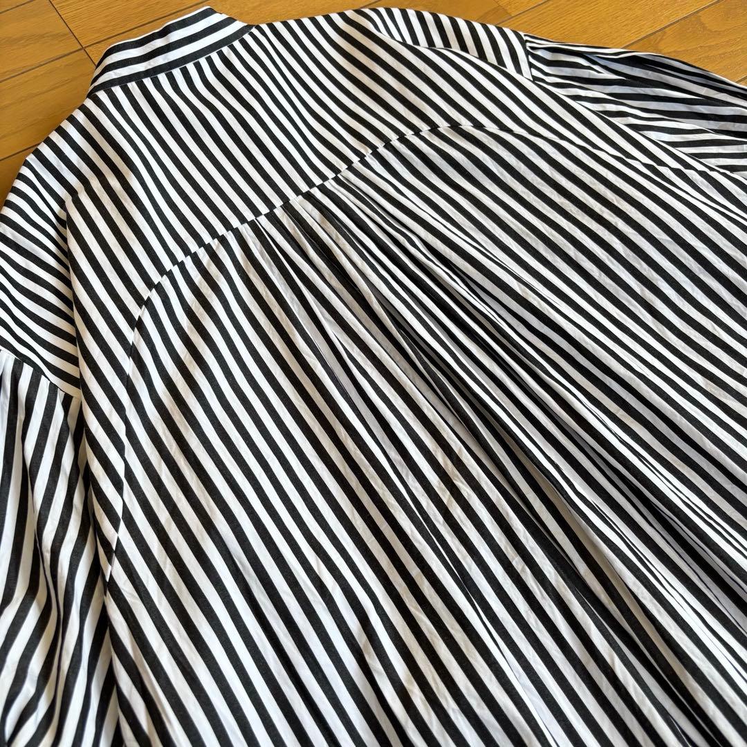 ADORE アドーア シャツワンピース ストライプ ボリューム袖 サイズ38