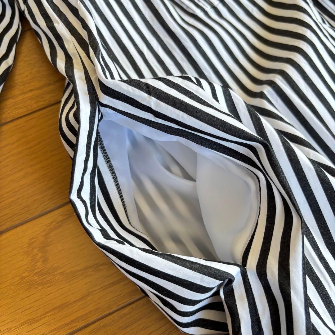 ADORE アドーア シャツワンピース ストライプ ボリューム袖 サイズ38