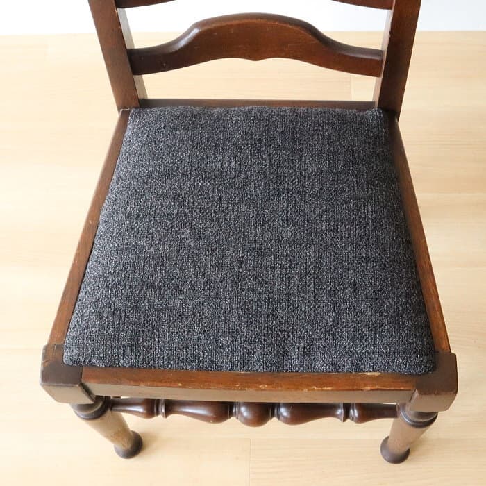 アンティーク　ハイバック　ダイニングチェア　ろくろ脚　オーク材　レトロ