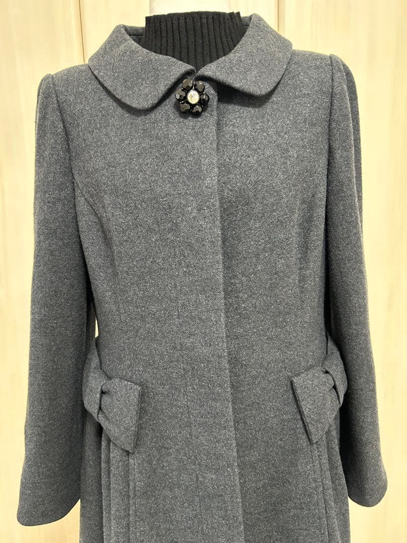 M'sグレイシー　リボン♡ウールコート 40 美品