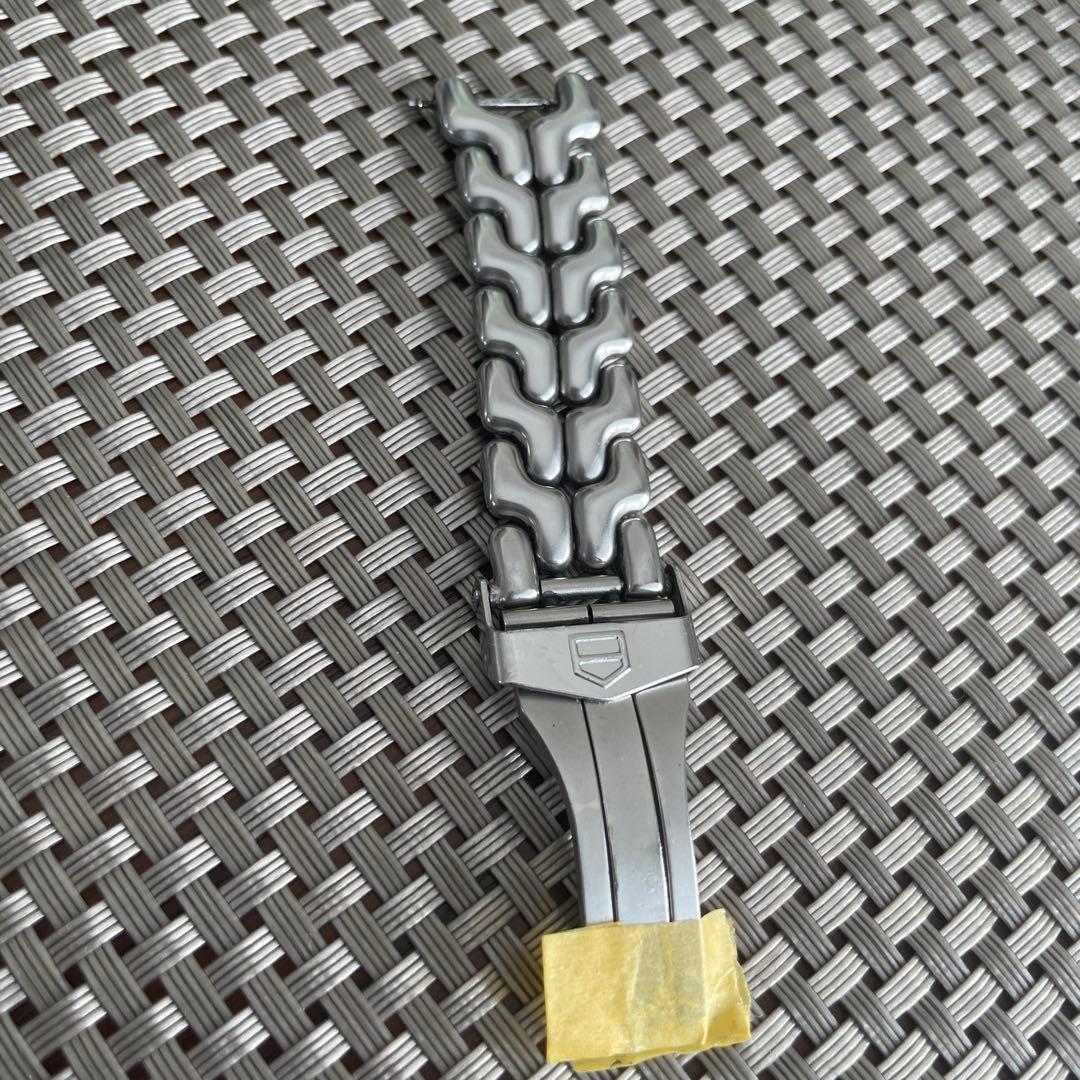 【純正】旧型タグホイヤー ステンレススチールウォッチ　ベルトパーツ