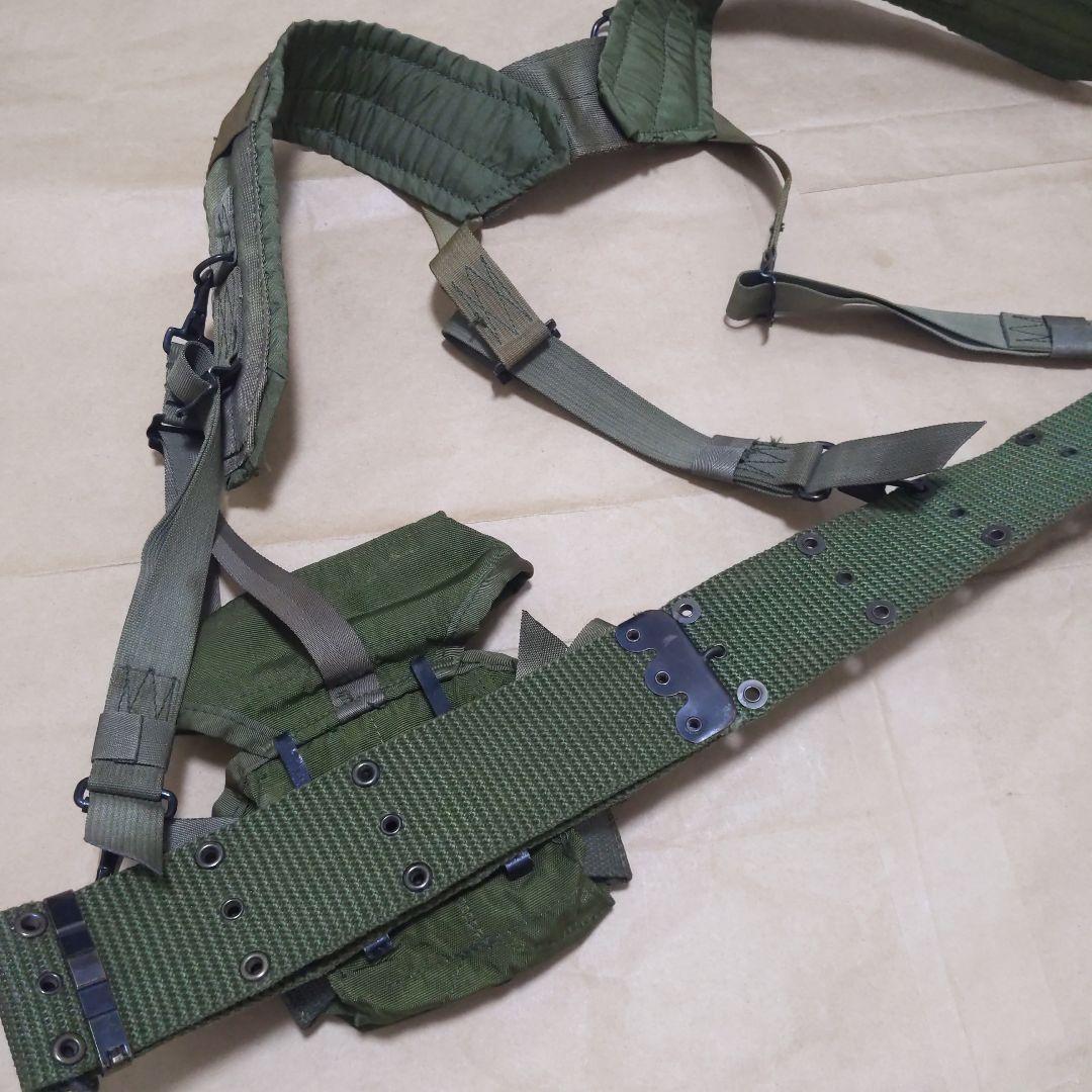 アメリカ陸軍M67装備 ベルト/サスペンダ― /マガジンポーチ 実物放出良品