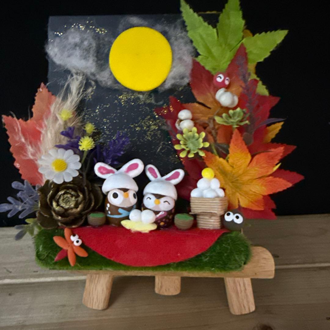 どんぐりアート♡秋のリバーシブルオブジェ＆キノコの森オブジェ♡