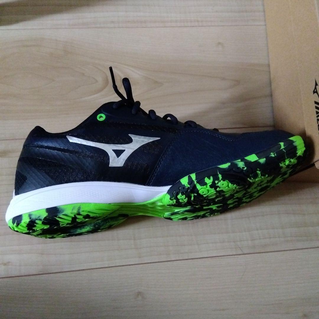 Mizuno バドミントンシューズ 27.5cm ネイビー/グリーン