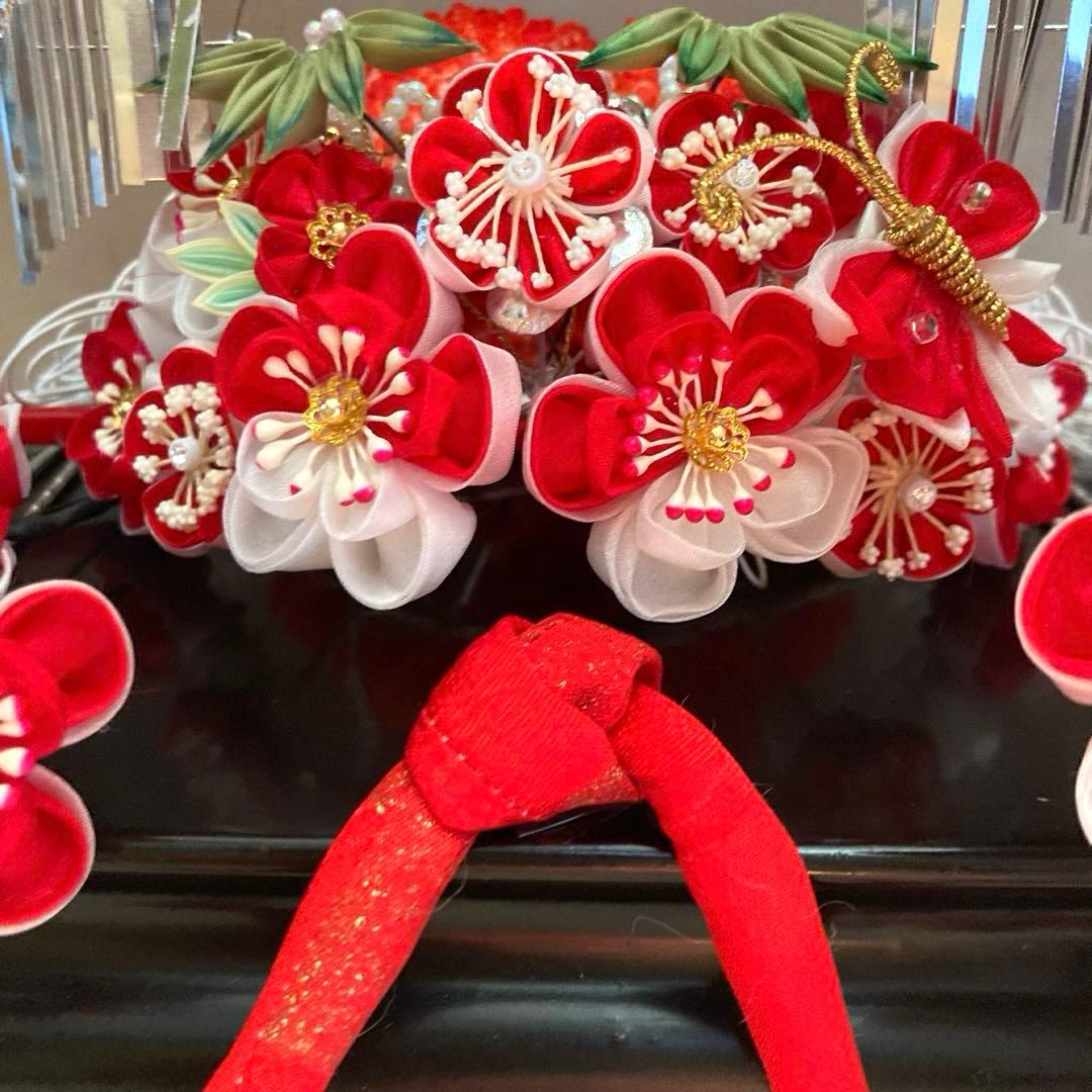 専用　勝山 classical beauty 梅竹蝶　1本挿　Uピン簪　水引簪