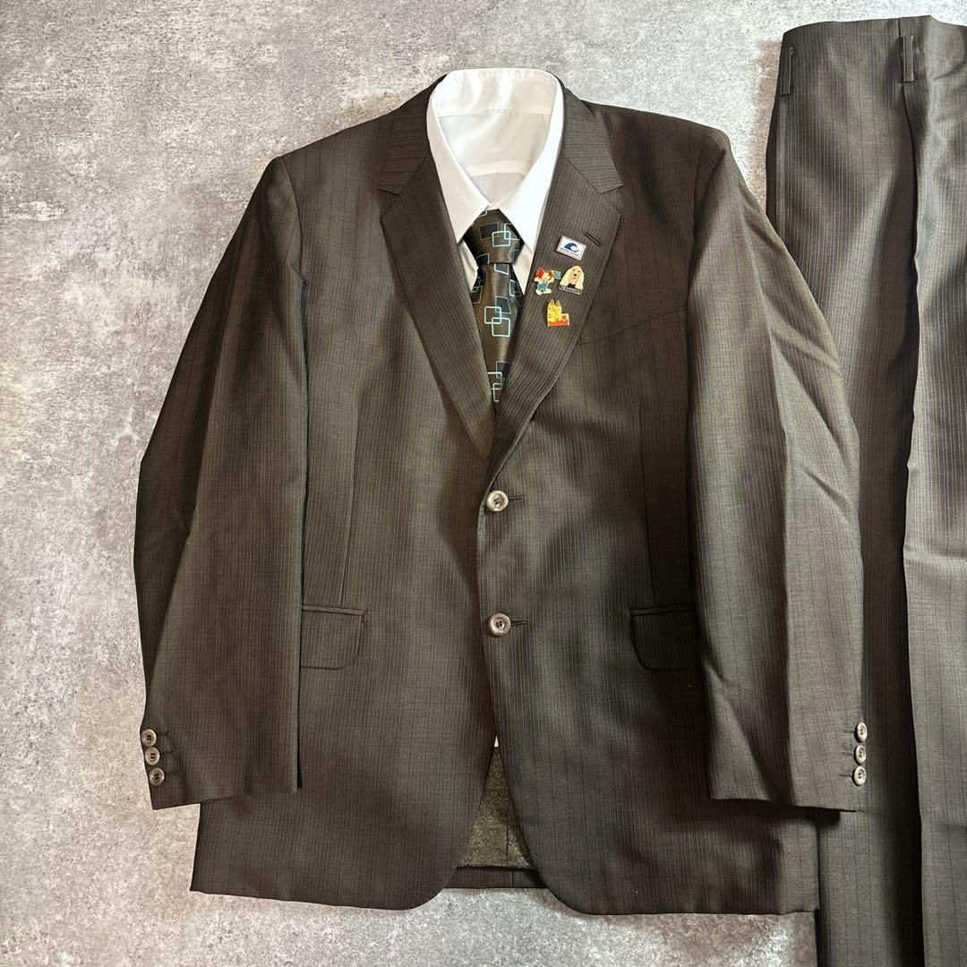 セットアップ ダブルスーツ 成人式 入学式 ピンズ vintage no.106