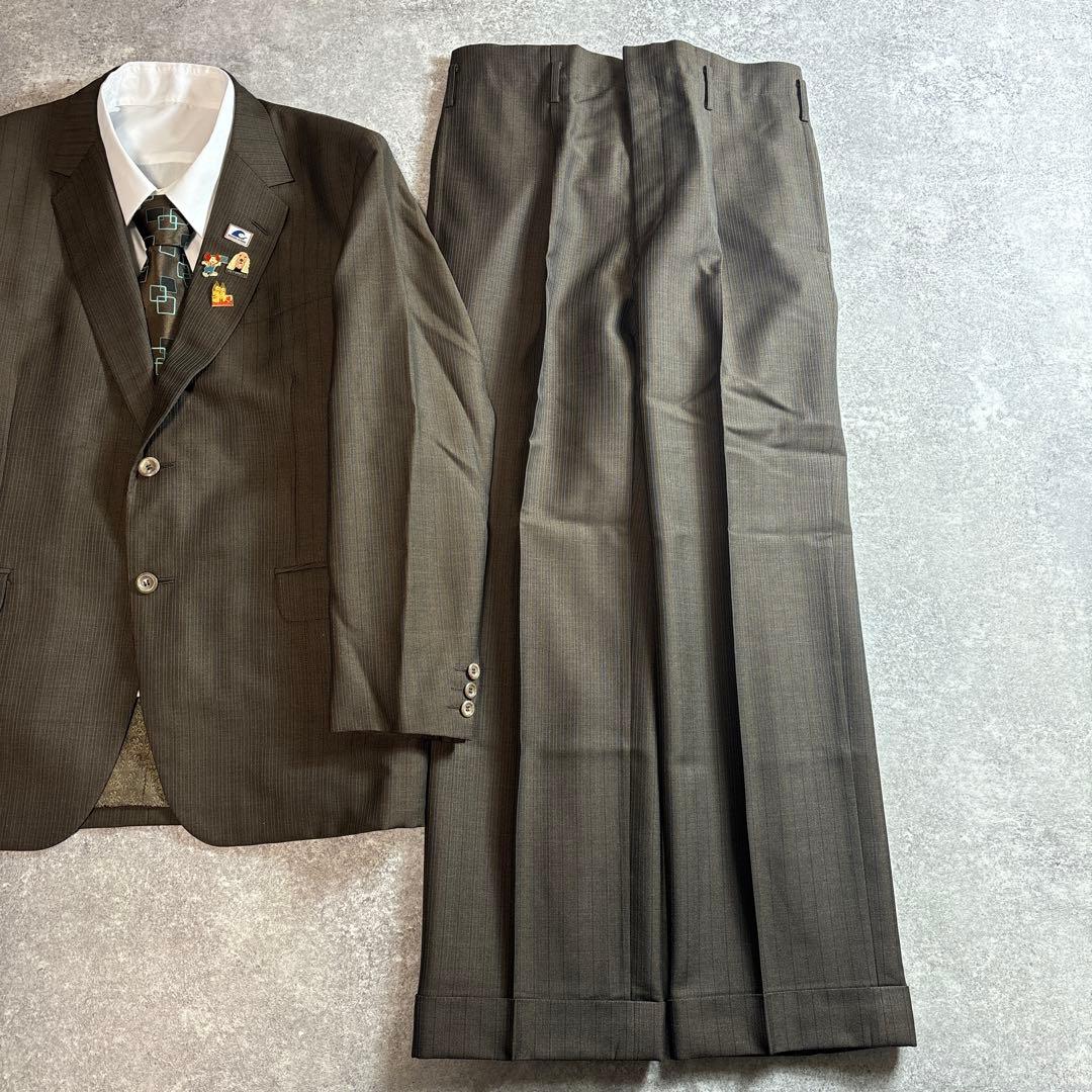 セットアップ ダブルスーツ 成人式 入学式 ピンズ vintage no.106