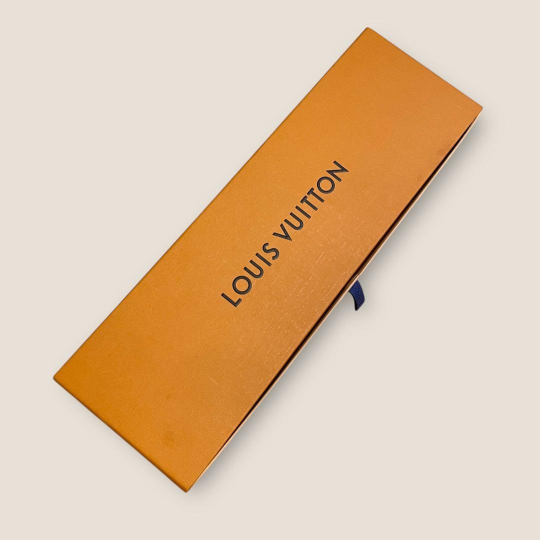 LOUIS VUITTON ルイヴィトン ネクタイ 赤 モノグラム シルク 箱付