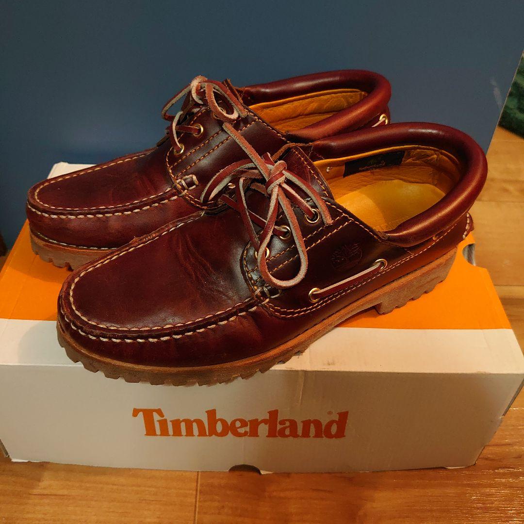 Timberland 3eye クラシックラグ バーガンディー 箱付き
