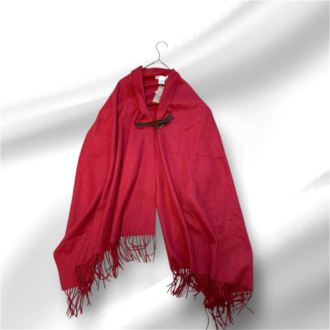 新品タグ付き/自由区/カシミヤ100/ケープ/ショール/ストール