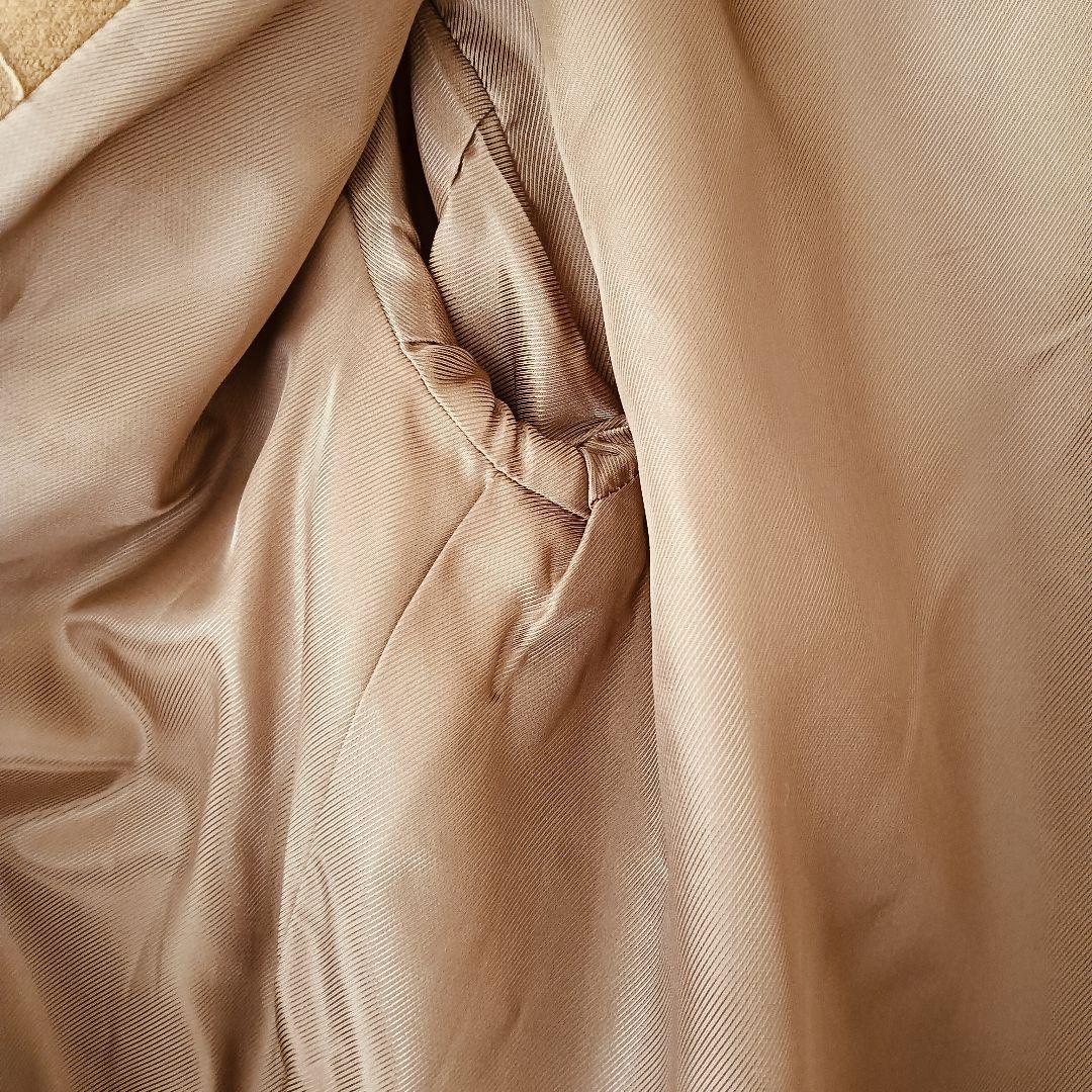 ミューズ ドゥーズィエムクラス メルトンウール ロングコート キャメル