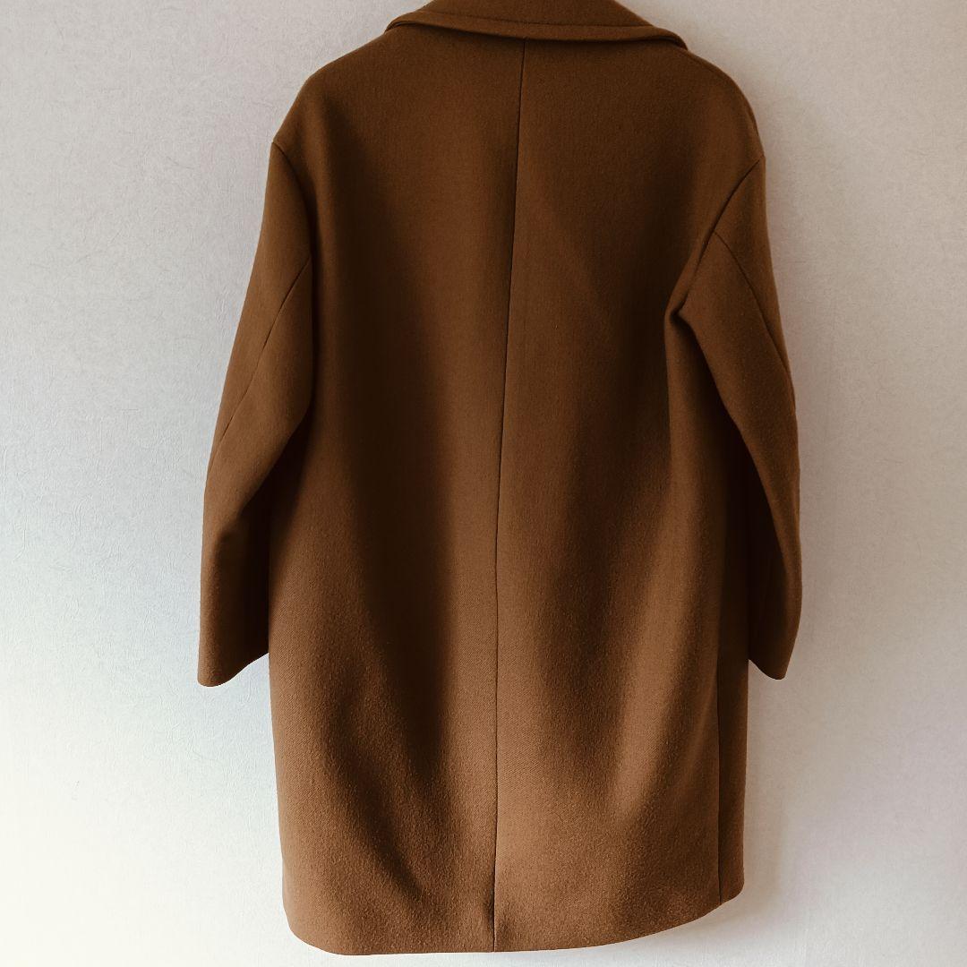 ミューズ ドゥーズィエムクラス メルトンウール ロングコート キャメル