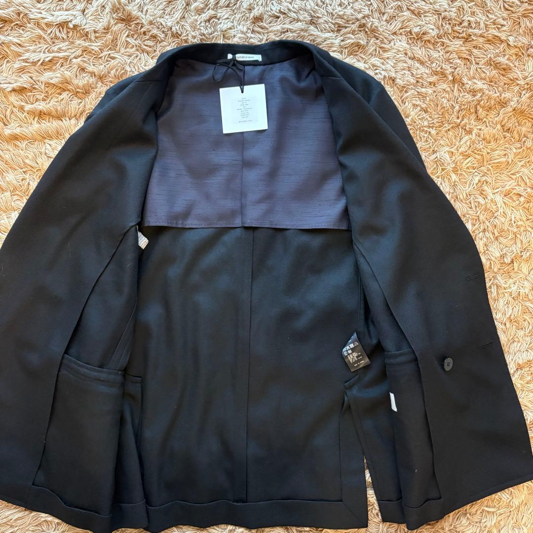 【未使用】クチュールドアダム ダブルジャケット メンズ ブラック サイズ38