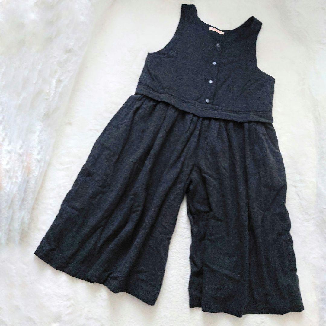 ISSEY MIYAKE オールインワン サロペット フレアパンツ グレー