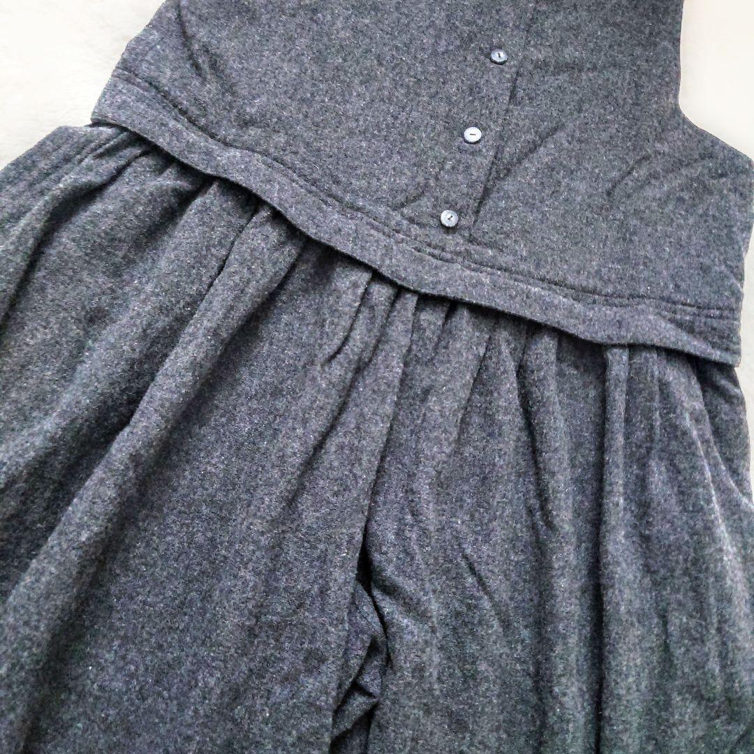 ISSEY MIYAKE オールインワン サロペット フレアパンツ グレー