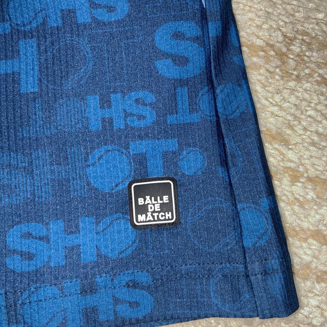バルデマッチ　ダークブルー プリント柄 テニススコートMサイズ　未使用品