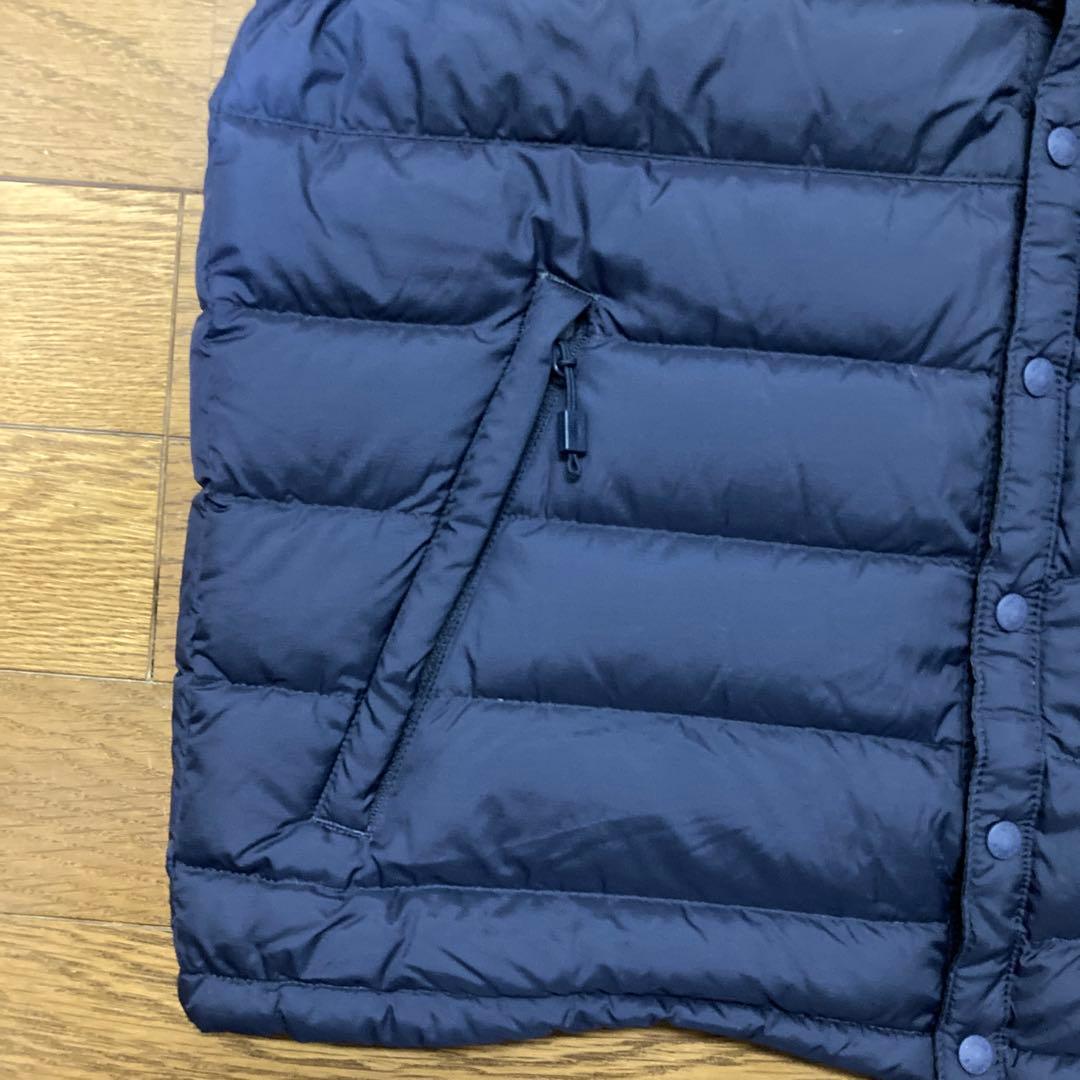 美品収納袋付きDANTON インナーダウン ベスト レディース クルーネック