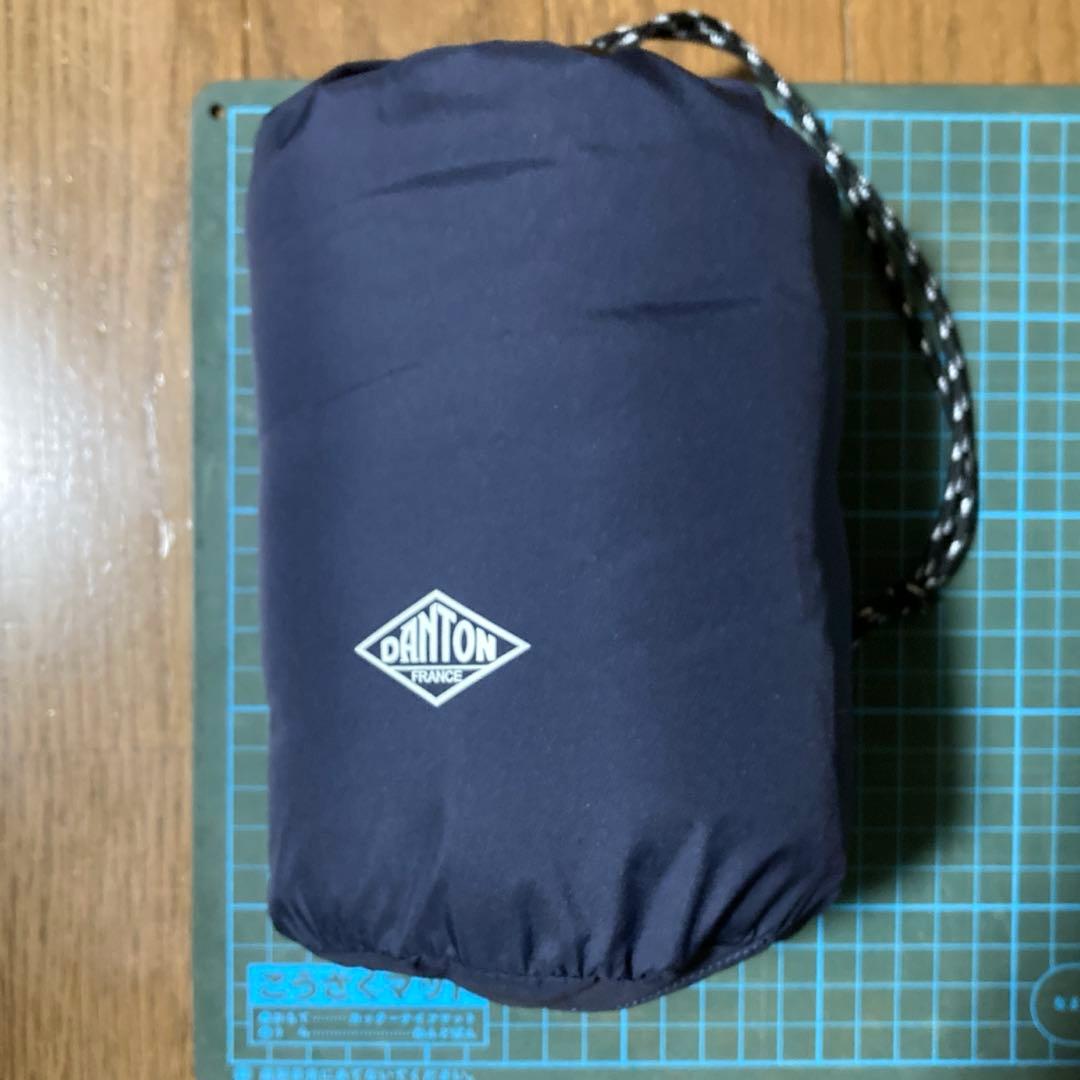 美品収納袋付きDANTON インナーダウン ベスト レディース クルーネック