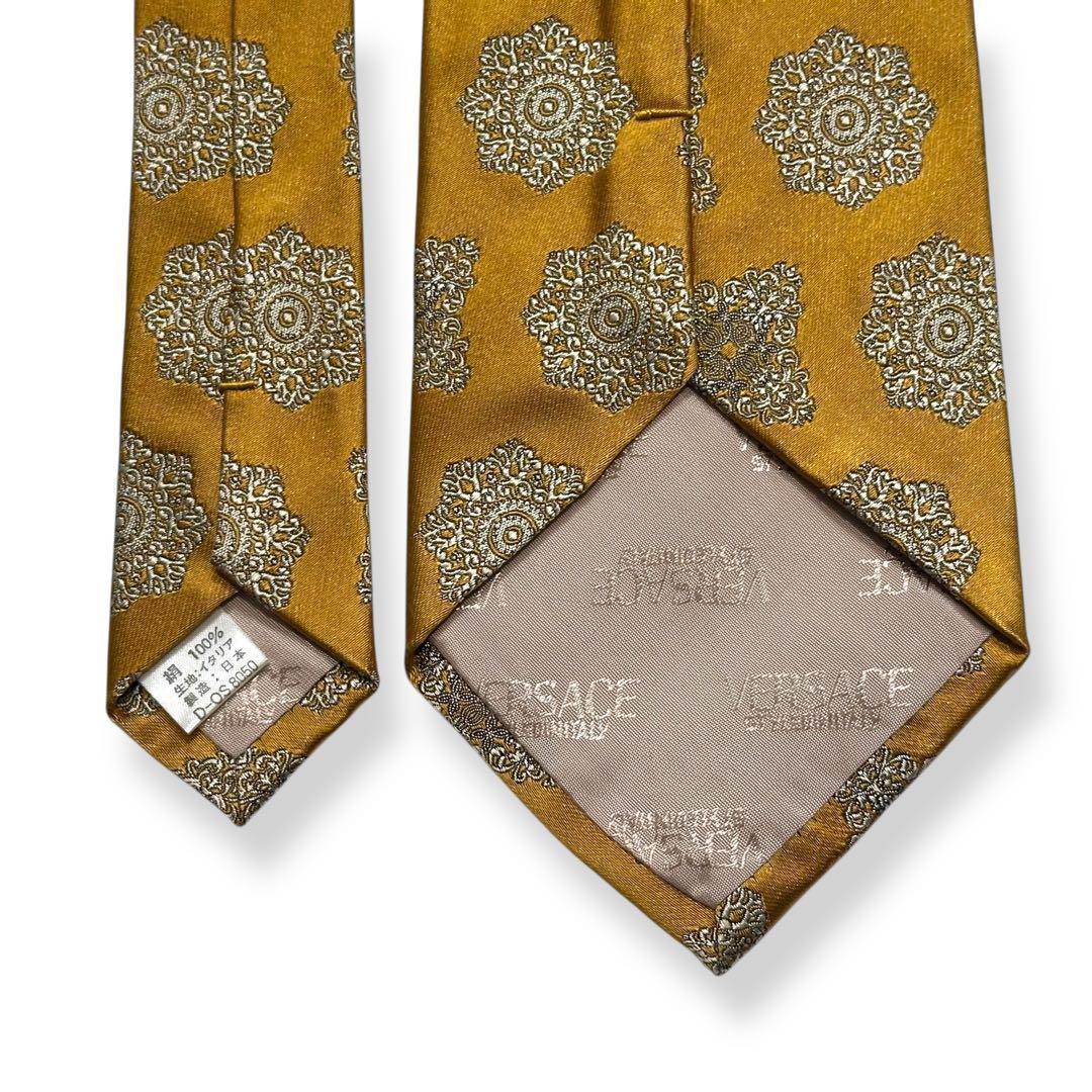 美品✨VERSACE ネクタイ　ヴェルサーチ　光沢感　ジャガード