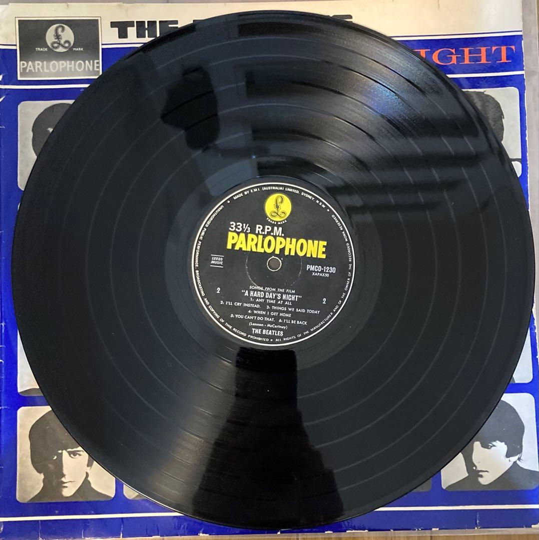 稀少オーストラリアオリジナルハードデイズナイトBeatlesビートルズレコード