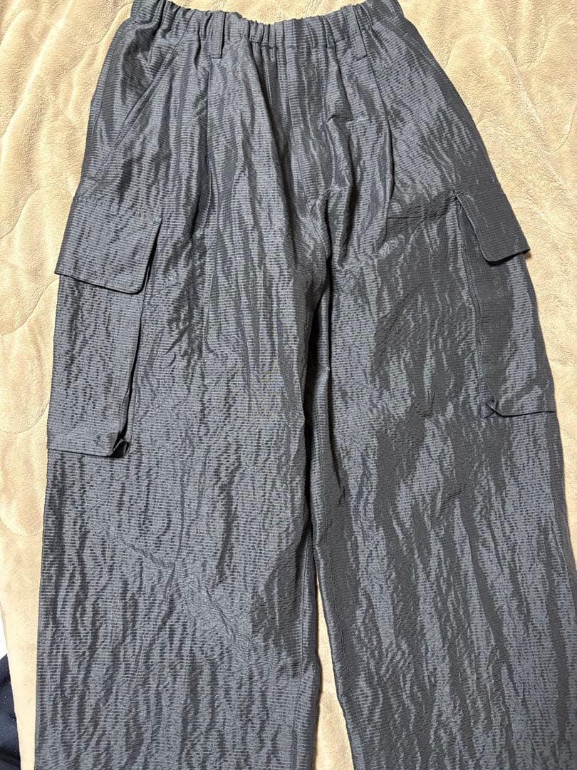 パンツ LIDNM SILK LINEN SUCKER FATIGUE PANTS S