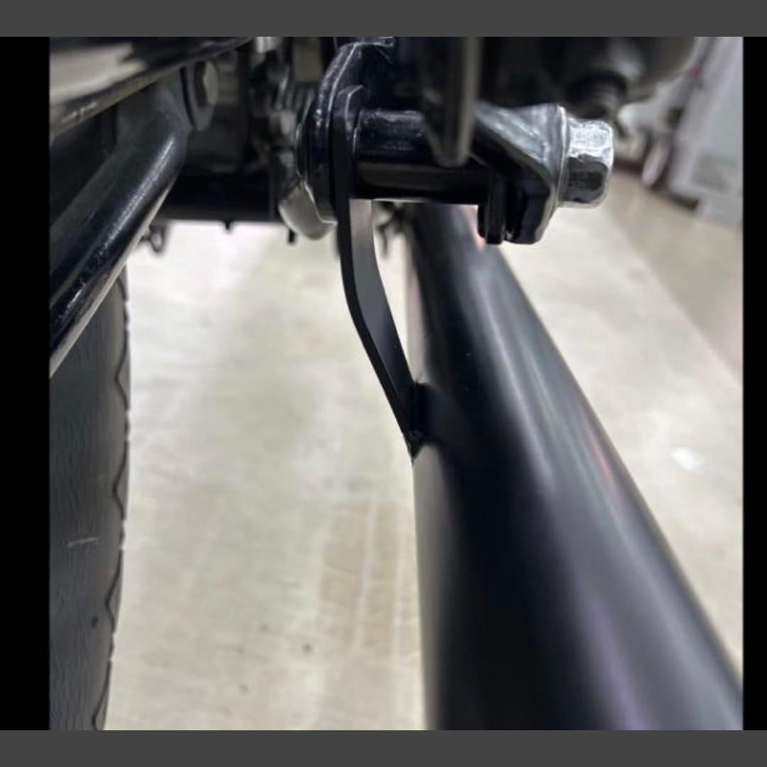 ワンオフ　SR400 ショート菅　ドラッグパイプスラッシュカットマフラー