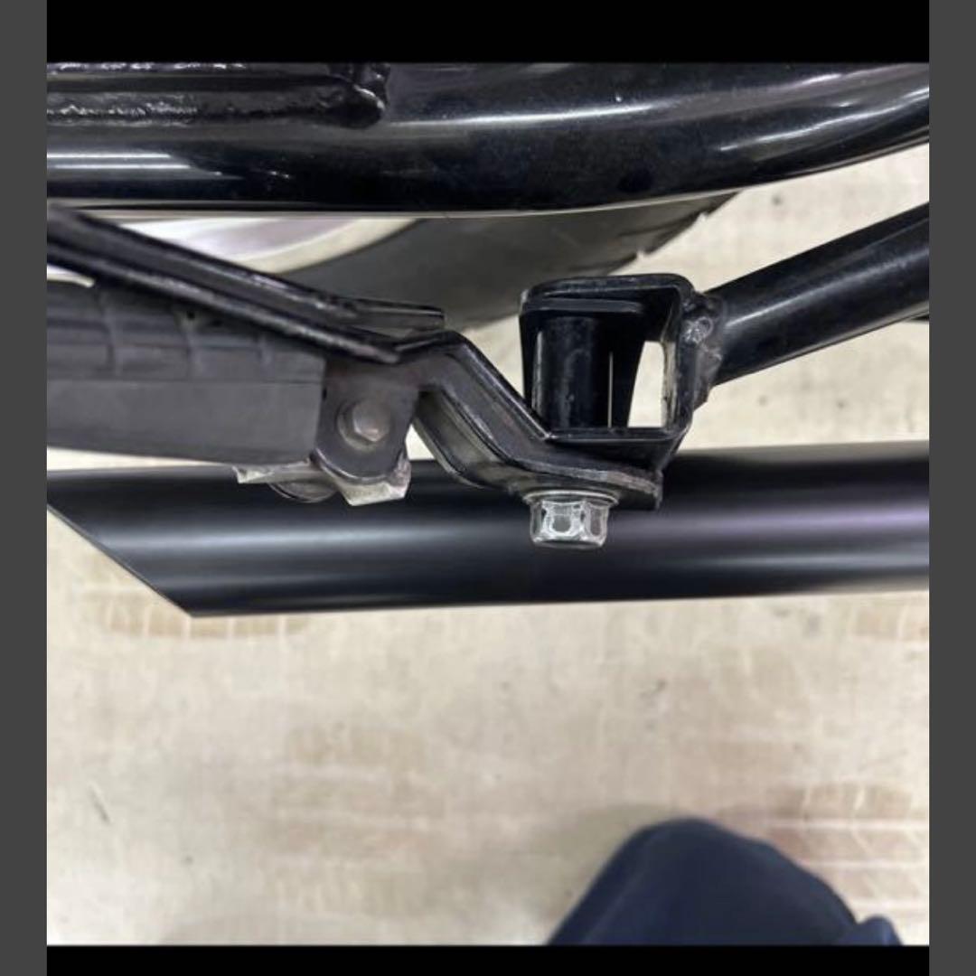 ワンオフ　SR400 ショート菅　ドラッグパイプスラッシュカットマフラー