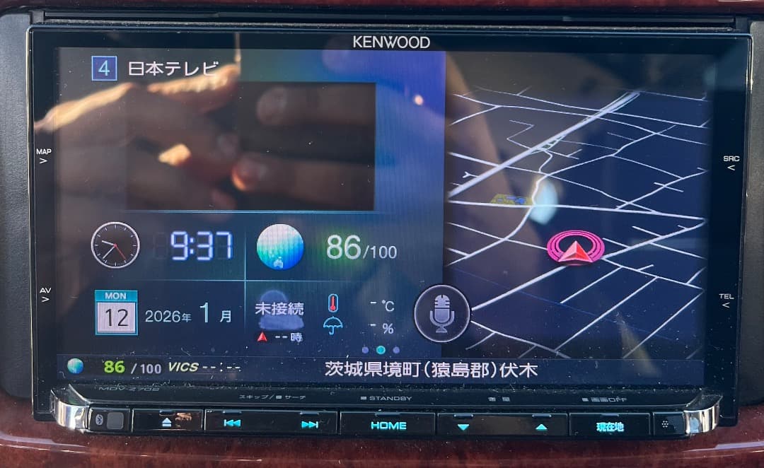ケンウッド MDV-Z702 ナビフルセグ。地図データ2014年版