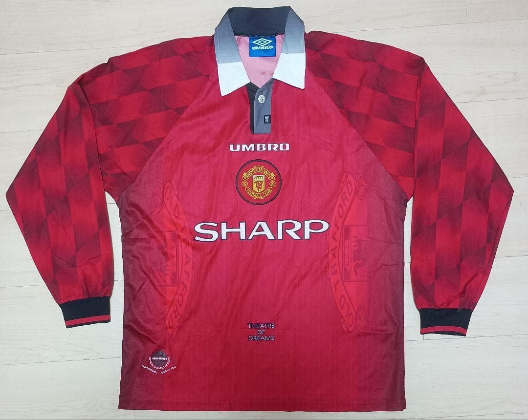 アンブロ　マンチェスターユナイテッド ベッカム　ユニフォーム上下セットumbro