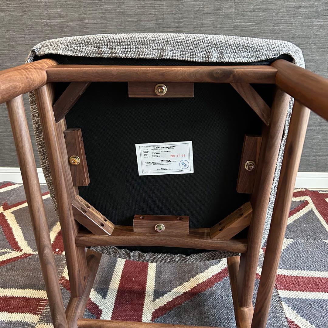 展示品 美品 ウニコ タルヴィ ダイニングチェア ウォールナット 24年製 1脚