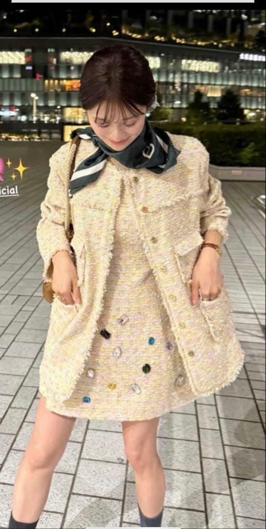 Bibiy. 25AW ELISE TWEED JACKET ツイードジャケット