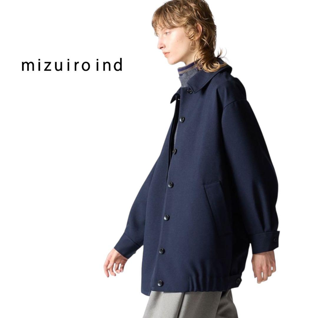 極美品 ミズイロインド ブルゾン ハリントンジャケット オーバーサイズ