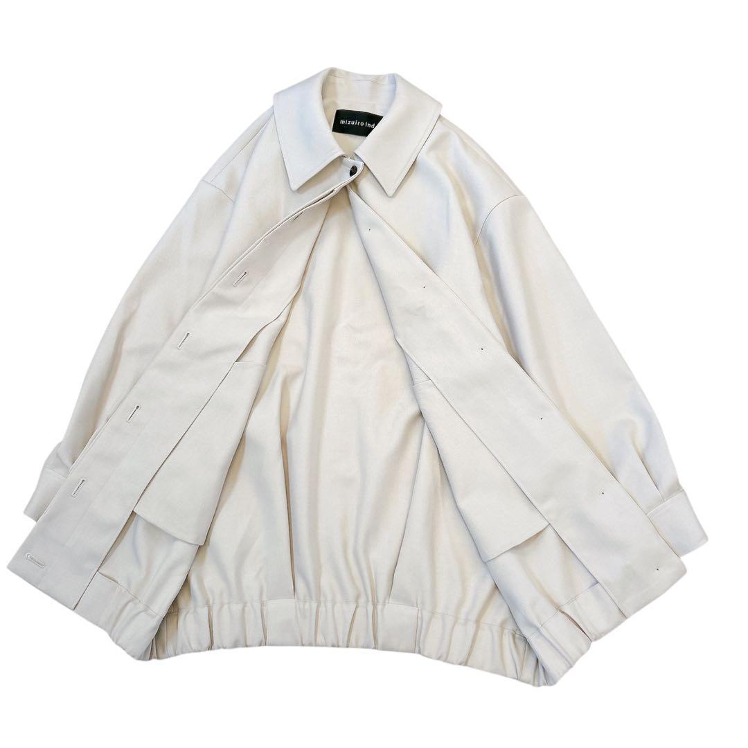極美品 ミズイロインド ブルゾン ハリントンジャケット オーバーサイズ