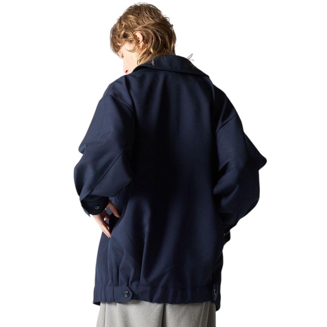 極美品 ミズイロインド ブルゾン ハリントンジャケット オーバーサイズ