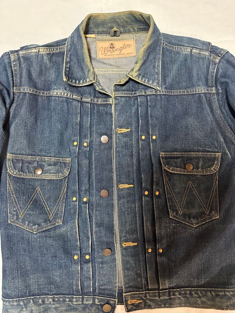 【日本製 色残り80%】Wrangler 111MJ 復刻 デニム ジャケット