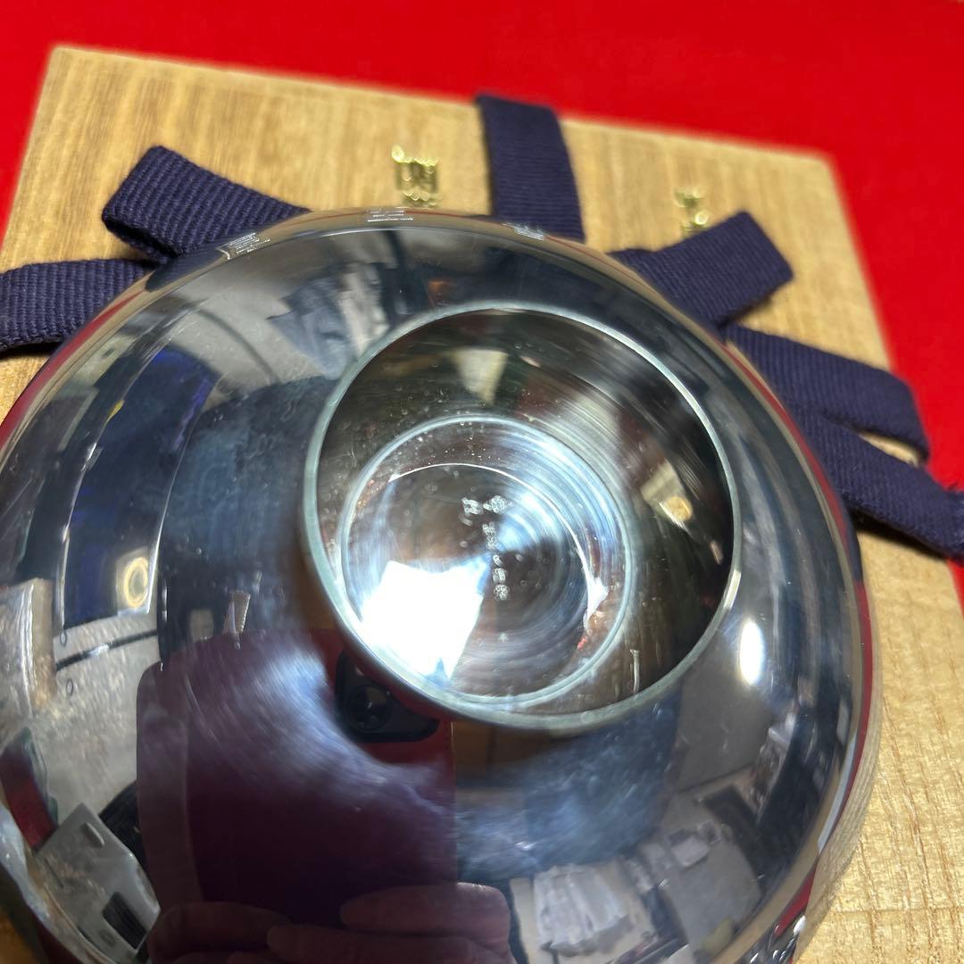 純銀盃2個重さ大97g小64.9g計161.9g 2点共刻印有