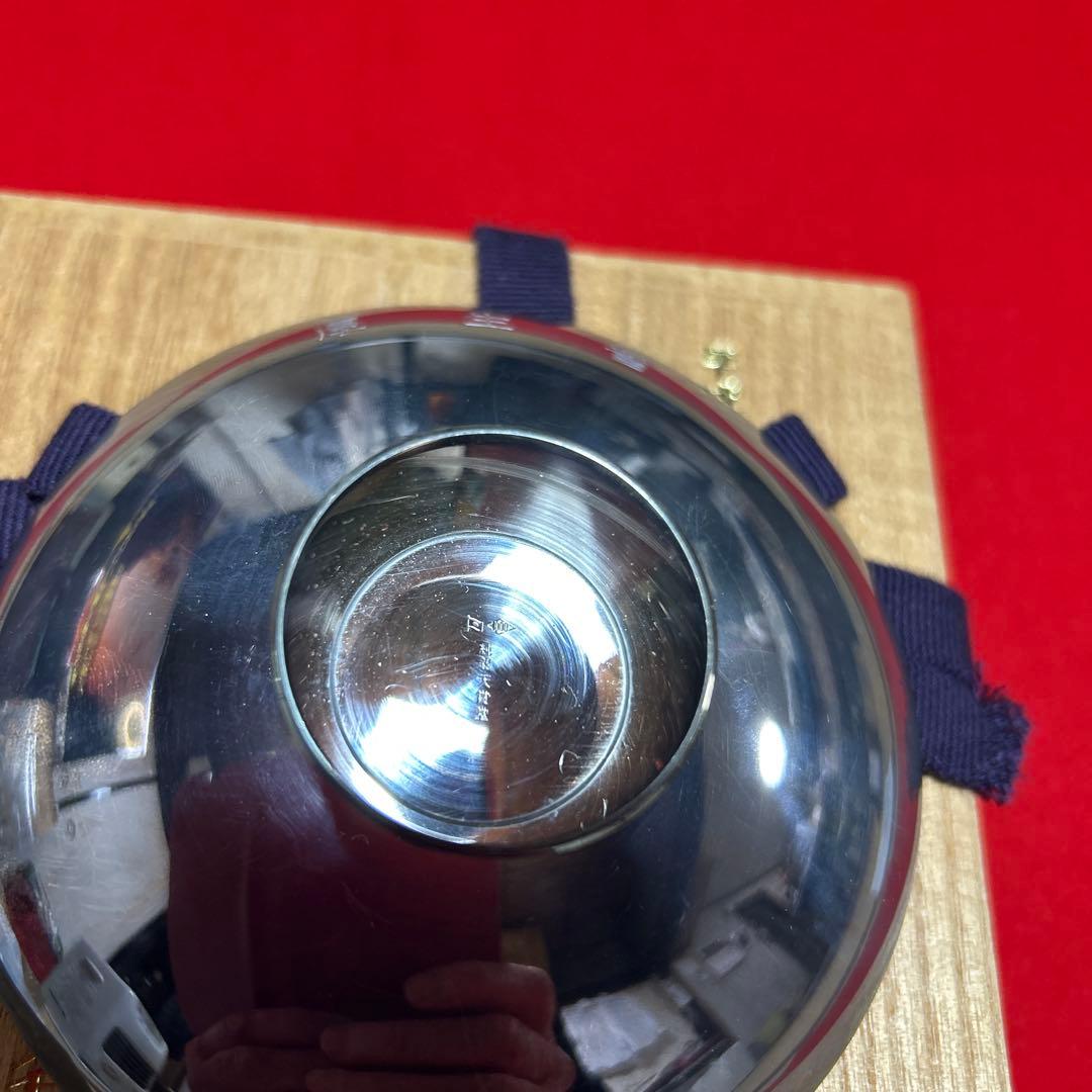 純銀盃2個重さ大97g小64.9g計161.9g 2点共刻印有