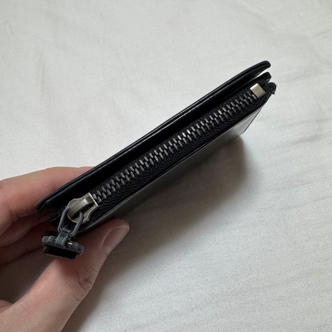 【付属品完備】マルジェラ 二つ折り財布 黒レザー Maison Margiela