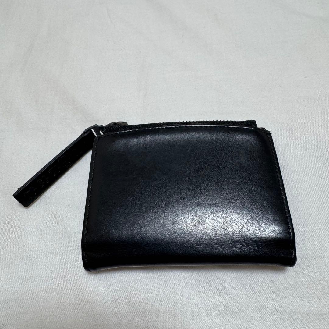 【付属品完備】マルジェラ 二つ折り財布 黒レザー Maison Margiela